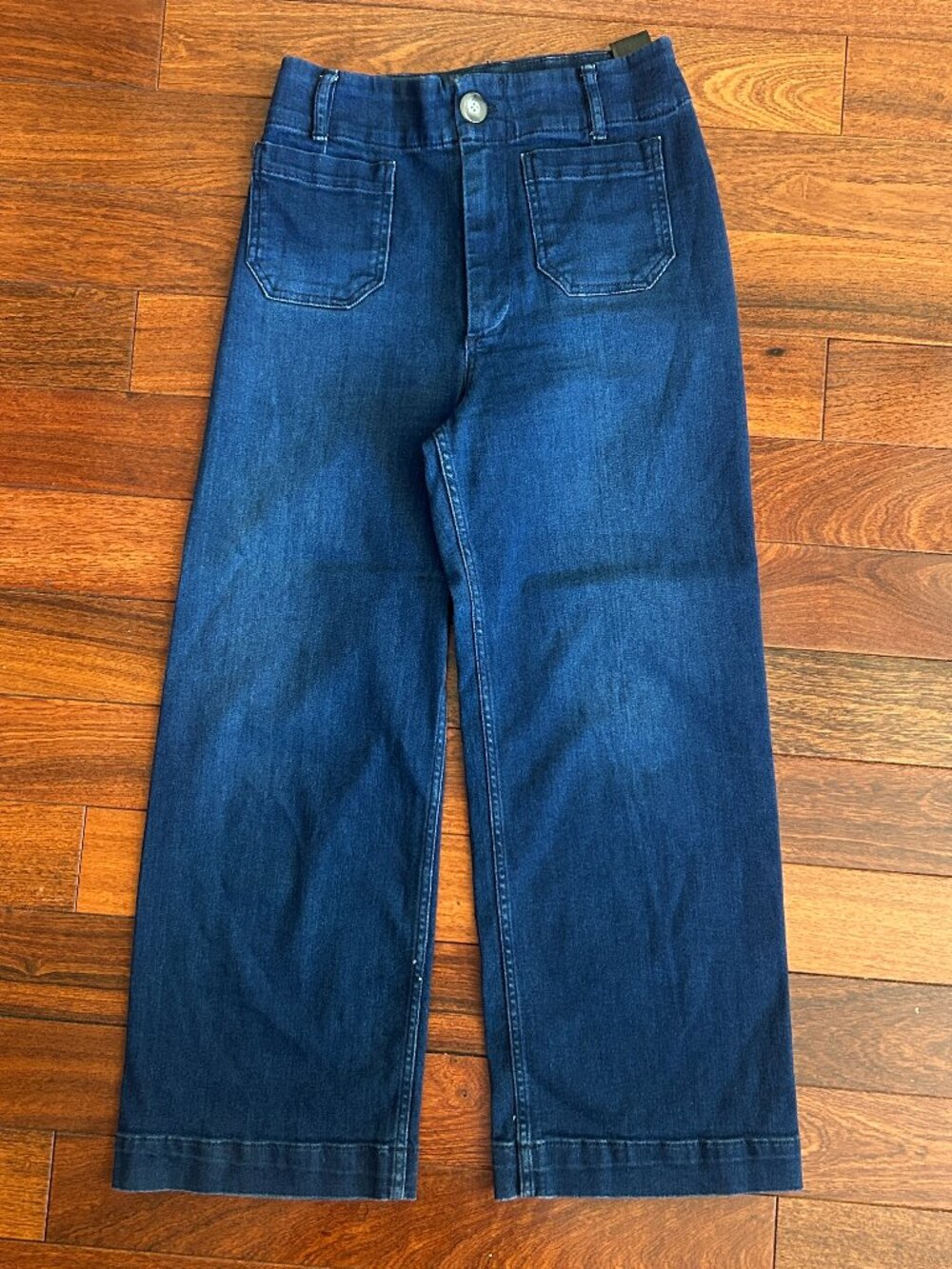 Pilcro The Skipper Jeans 27 High Rise Wide Leg Sailor Dark Wash Anthropologie